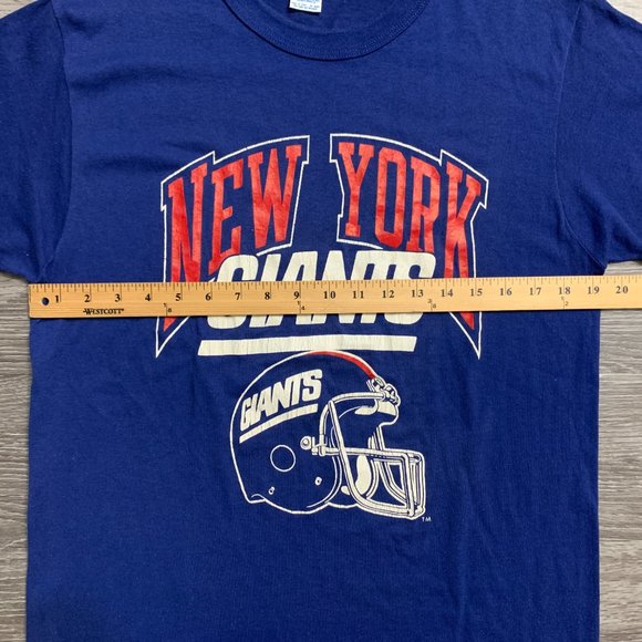 Vintage 80's Champion 50/50 NFL NY New York Giants Shirt Sz. M/L - Picture 4 of 8